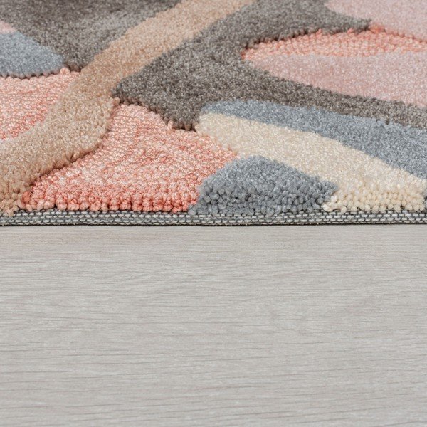Szaro-różowy dywan Flair Rugs Bark, 160x230 cm-image-3