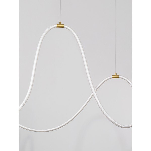 Stalowa lampa wisząca LED ze ściemniaczem w kolorze złota Cerelia – Nova Luce-image-2