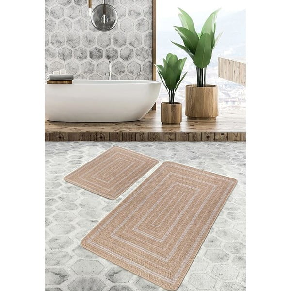 Brązowe dywaniki łazienkowe zestaw 2 szt. 60x100 cm – Mila Home-image-4