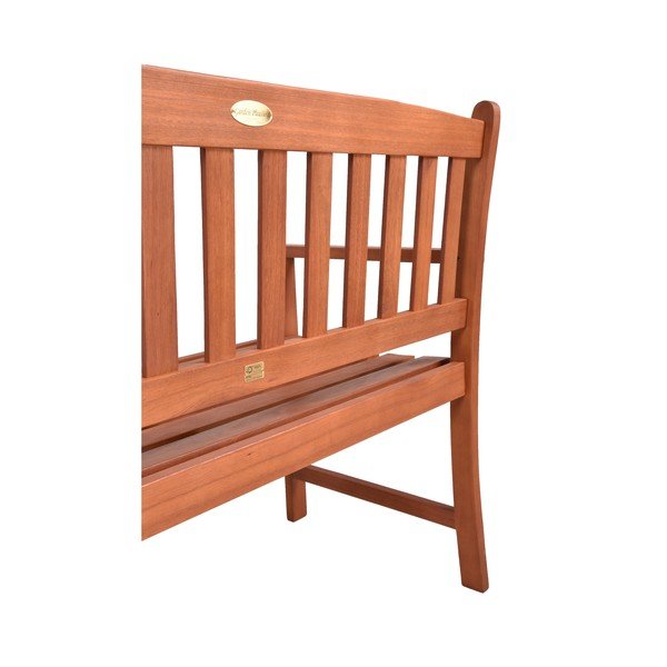 Brązowa drewniana ławka ogrodowa Promotion – Garden Pleasure-image-1