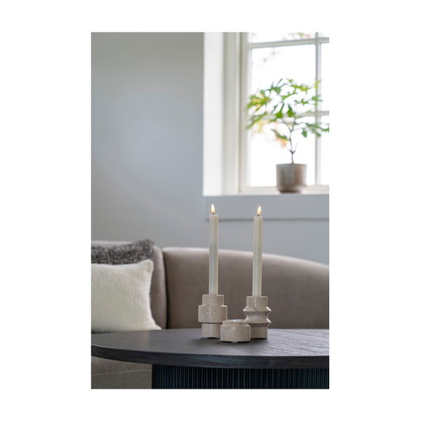 Kamienne świeczniki zestaw na świeczkę typu tealight 2 szt. – House Nordic-image-2