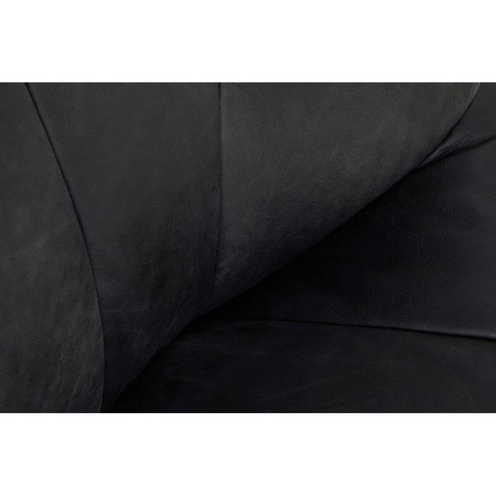 Czarny skórzany fotel Hoxton – Premier Housewares (zdjęcie 9)