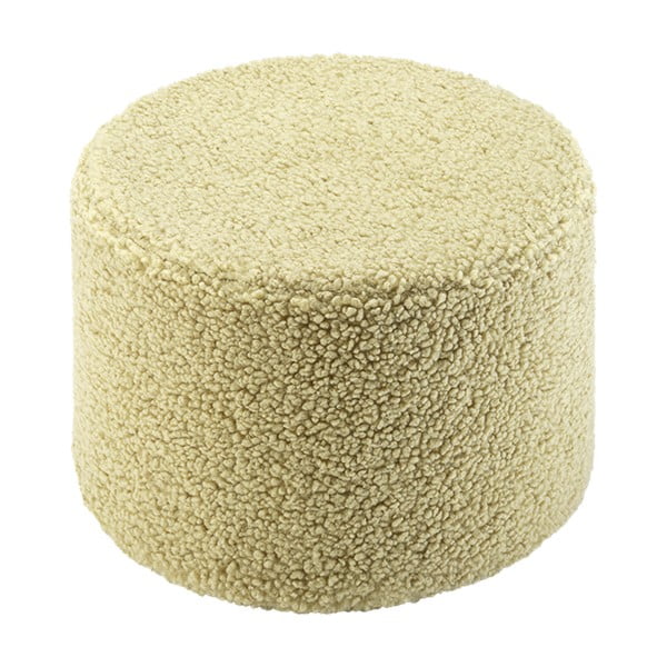 Zielony puf dziecięcy z materiału bouclé – Wigiwama