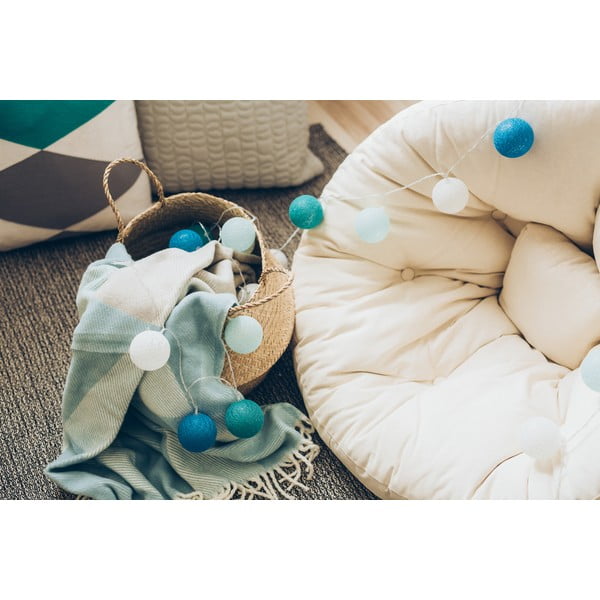 Beżowo-różowa girlanda świetlna z LED LUKKA, 30 lampek-image-4