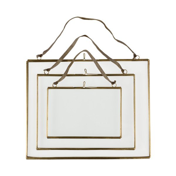 Metalowa ramka ścienna w kolorze złota 15x10 cm – Rex London-image-3