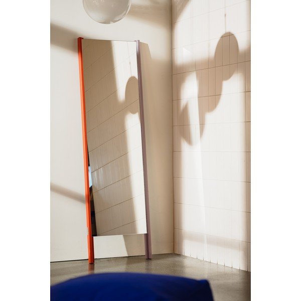 Lustro z drewnianą ramą stojące 49x166 cm Lun – noo.ma-image-3