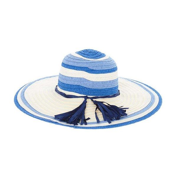 Kapelusz słomkowy Blue Stripes