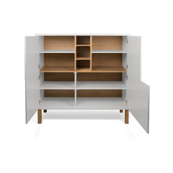 Biała wysoka komoda TemaHome Niche Pattern-image-1