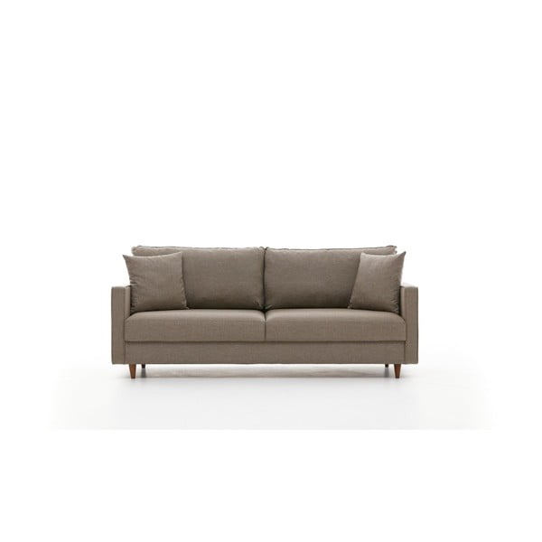 Jasnobrązowa rozkładana sofa 210 cm Eva – Balcab Home