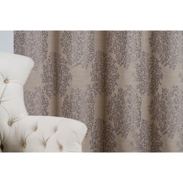 Szaro-brązowa zasłona 140x245 cm Kansai – Mendola Fabrics-image-3