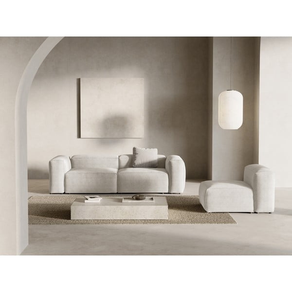 Beżowa sztruksowa sofa 264 cm Bergamo – Cosmopolitan Design-image-1