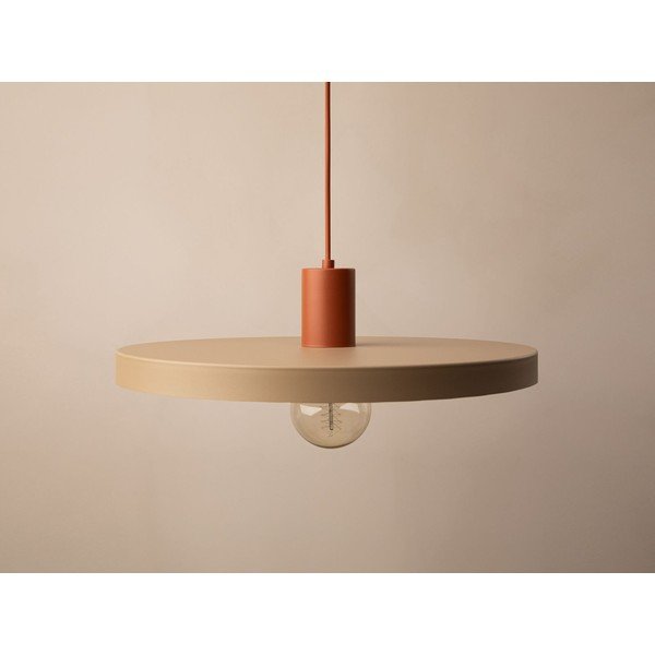 Beżowa metalowa lampa wisząca ø 40 cm Ori – Micadoni -image-2