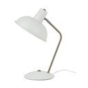 Biała lampa stołowa Present Time Leitmotiv Hood