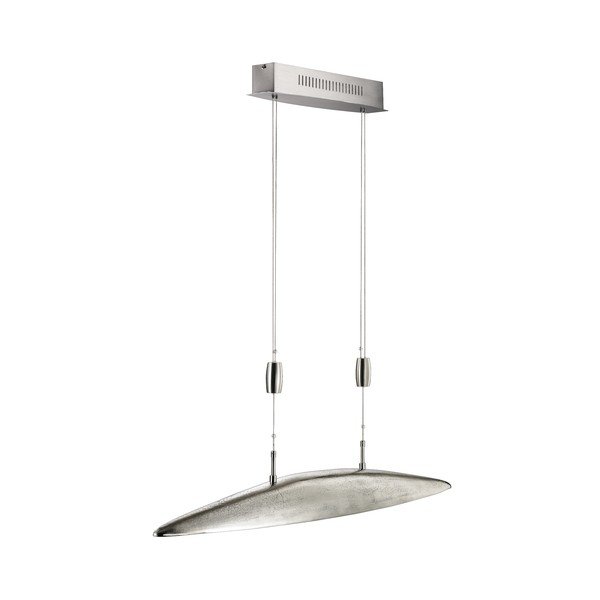 Metalowa lampa wisząca LED ze ściemniaczem w kolorze srebra Colmar – Fischer & Honsel