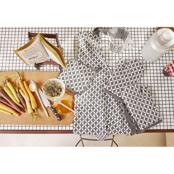 Szary bawełniany fartuch Tiseco Home Studio Square-image-1