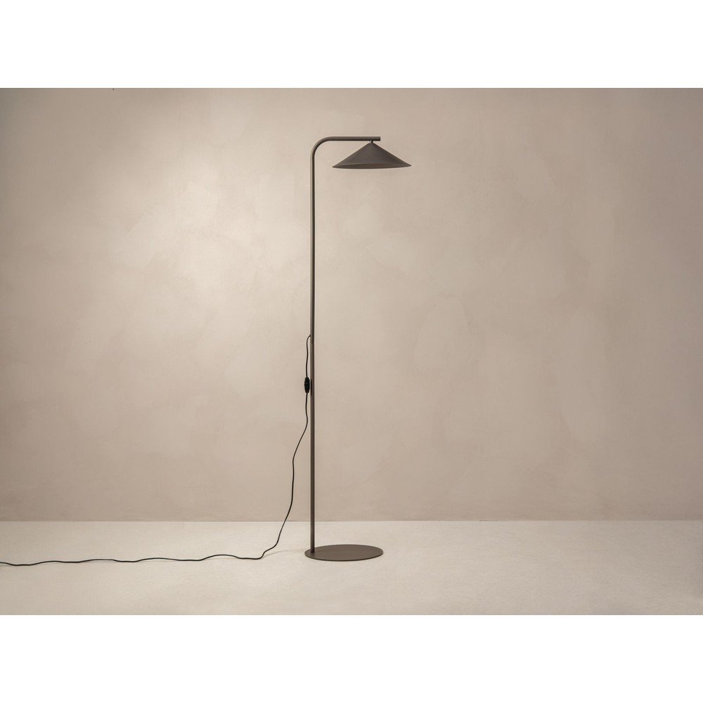 Brązowa metalowa lampa stojąca (wysokość 160 cm) Nocte – Micadoni (zdjęcie 4)