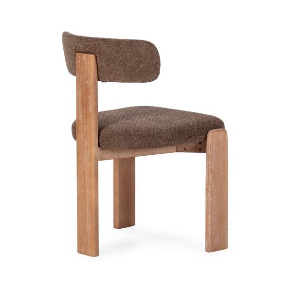 Brązowe tapicerowane krzesła zestaw 2 szt. Nadia – MOME-image-4