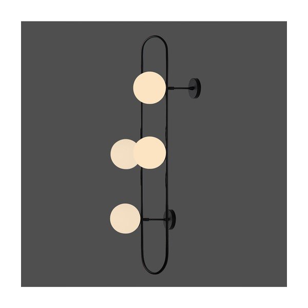 Czarny kinkiet Squid Lighting Elips, wys. 124 cm-image-1