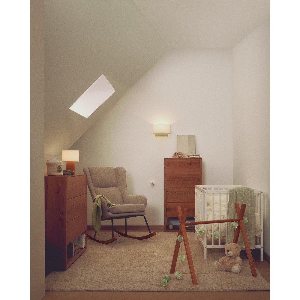 Musztardowo-biała lampka dziecięca Bianella – Kave Home (zdjęcie 4)