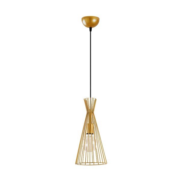 Lampa wisząca w kolorze złota z metalowym kloszem ø 20 cm Mezopotamya – Opviq lights-image-3