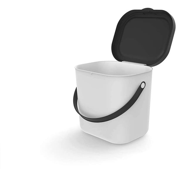 Biały pojemnik na odpadki organiczne 6 L Albula – Rotho-image-2