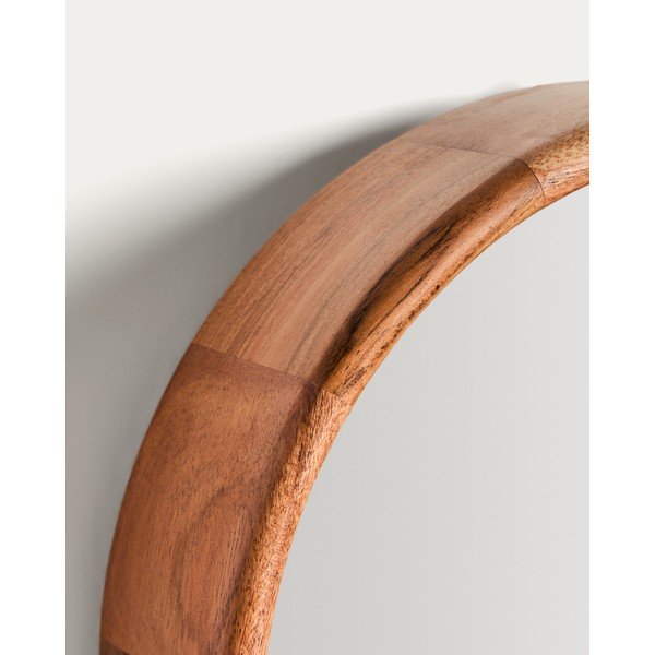 Lustro z drewnianą ramą ścienne ø 30,5 cm Berale – Kave Home-image-4