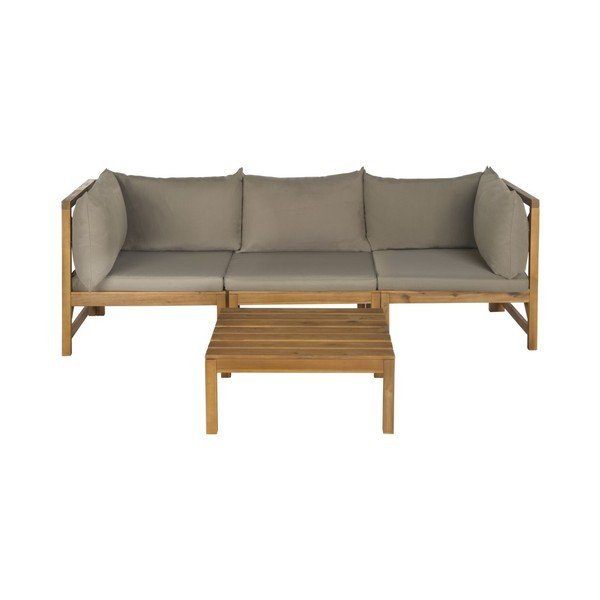 Sofa i stolik ogrodowy Sherwood Grey-image-1