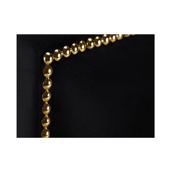 Czarny zagłówek łóżka Mazzini Sofas Daisy, 180x120 cm-image-3