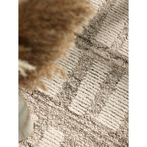 Kremowy wełniany dywan tkany ręcznie 80x150 cm Boho 1.0 Linara – Vikosa-image-3