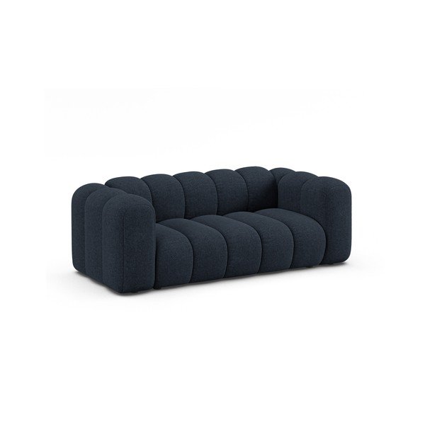 Ciemnoniebieska sofa z tkaniny szenilowej 200 cm Lupine – Micadoni -image-1