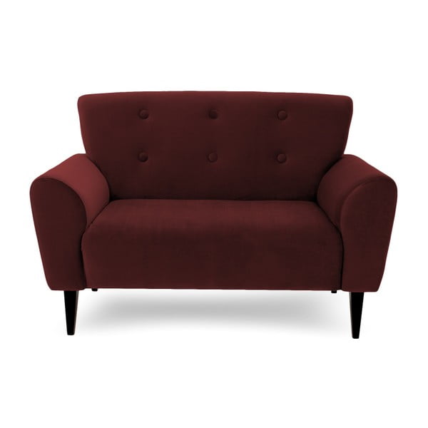 Ciemnoczerwona sofa Vivonita Kiara, 147 cm