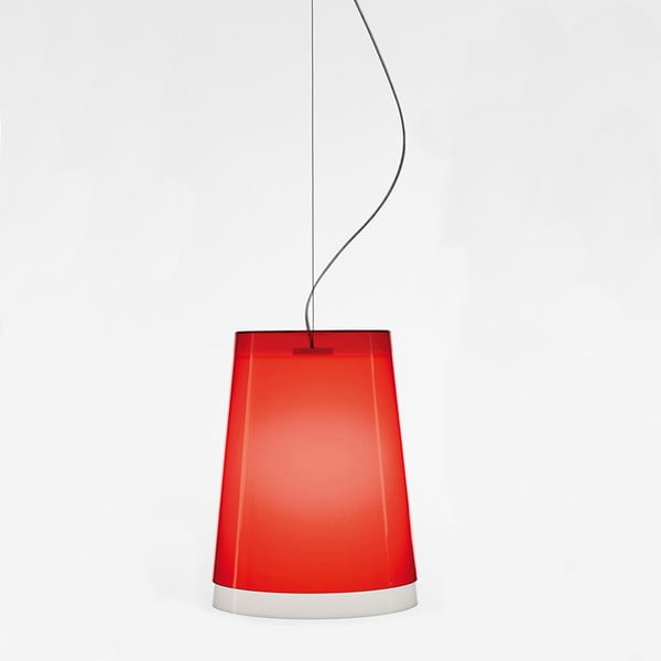 Czerwona lampa wisząca Pedrali L001S/AA