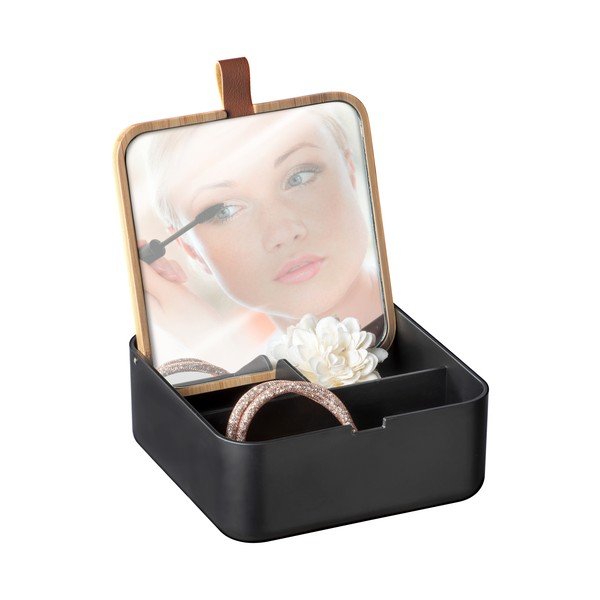 Czarny organizer z lusterkiem Wenko Bovisa-image-3