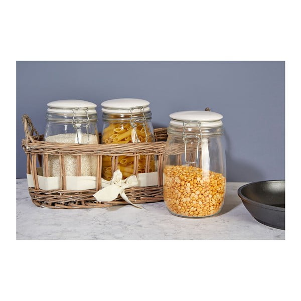 Zestaw 3 pojemników na przyprawy Premier Housewares Country Cottage, 1000 ml-image-3