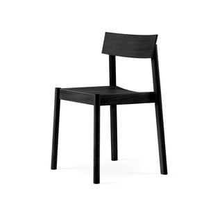 Czarne krzesło z drewna dębowego EMKO Citizen Rectangle