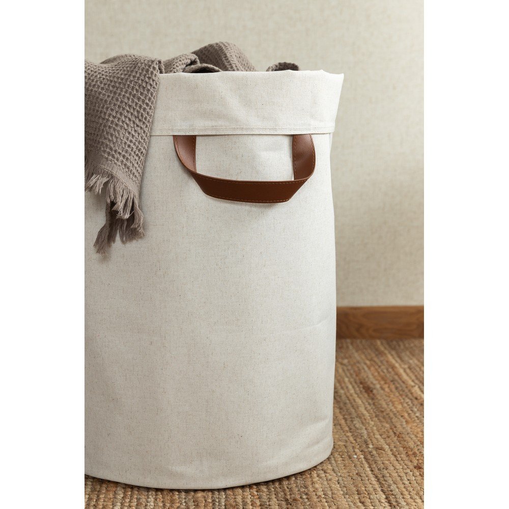 Beżowy tekstylny kosz na pranie 69 l Soft Storage – Bigso (zdjęcie 4)
