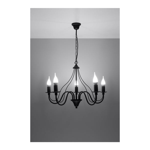 Czarny żyrandolo Sollux Floriano 5-image-3