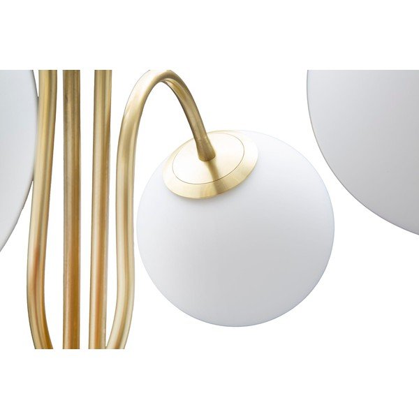 Lampa stojąca w biało-złotym kolorze ze szklanym kloszem (wysokość 176 cm) Glamy – Mauro Ferretti-image-2