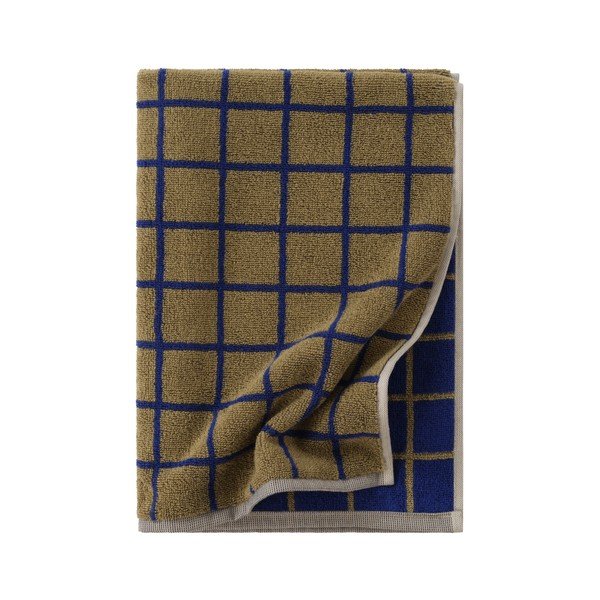 Zielony/niebieski bawełniany ręcznik 50x70 cm Grid – Jotex