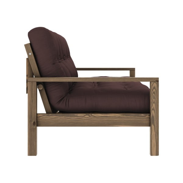 Ciemnobrązowa rozkładana sofa 205 cm Knob – Karup Design-image-4