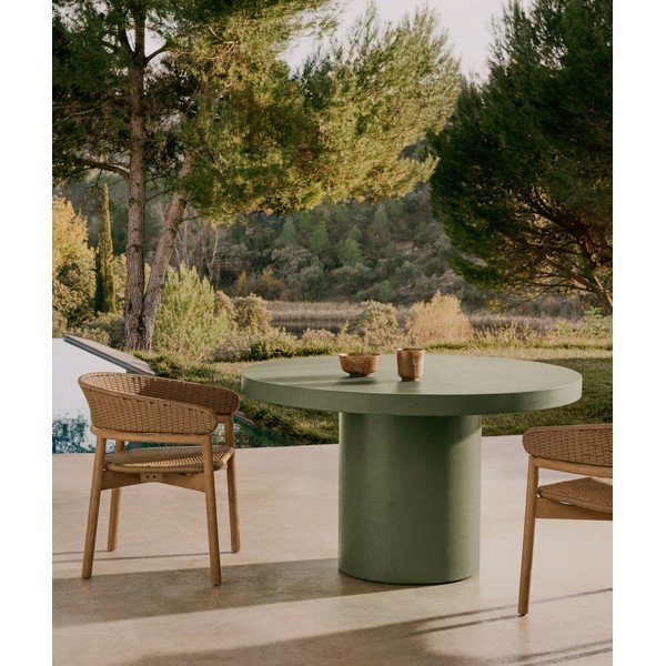 Okrągły stół ogrodowy betonowy ø 120 cm Aiguablava – Kave Home-image-1