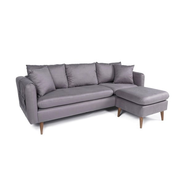 Jasnoszara sofa 215 cm Sofia – Balcab Home-image-2