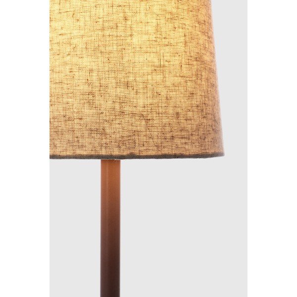 Beżowa metalowa lampa stołowa z tekstylnym kloszem (wysokość 60 cm) Assam – Bizzotto-image-3