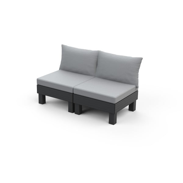 Szara plastikowa sofa ogrodowa Cantara – Keter