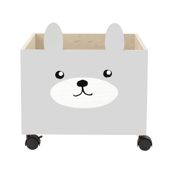 Drewniany pojemnik na kółkach Bloomingville Storage Bear-image-1