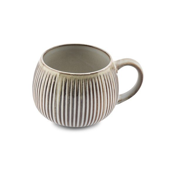 Brązowy/beżowy kamionkowy kubek 400 ml Arto – S|P Collection-image-3