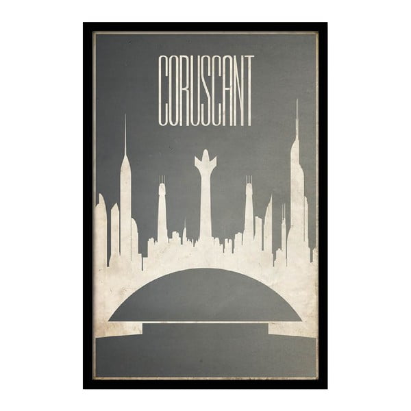 Plakat Coruscant, 35x30 cm