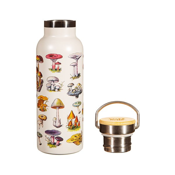 Kremowa butelka dla dzieci ze stali nierdzewnej 500 ml Vintage Mushroom – Sass & Belle-image-1