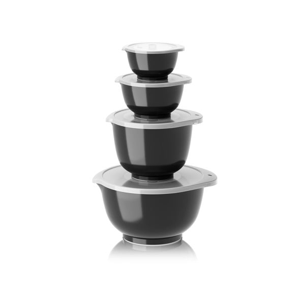 Czarne misy zestaw 4 szt. ø 23 cm Margrethe – Rosti