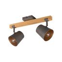 Ciemnoszaro-naturalna lampa punktowa 14x42 cm Bell – Trio